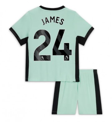 Chelsea Reece James #24 Tercera Equipación Niños 2023-24 Manga Corta (+ Pantalones cortos)